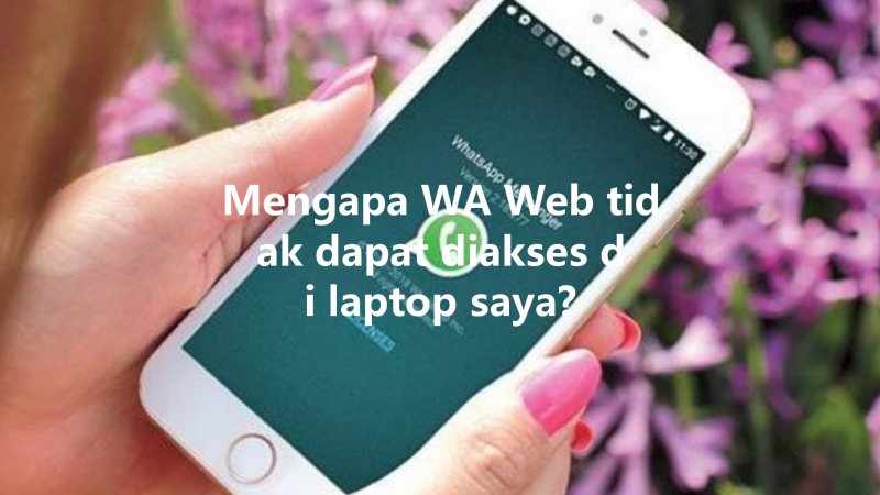 Mengapa WA Web tidak dapat diakses di laptop saya? 三