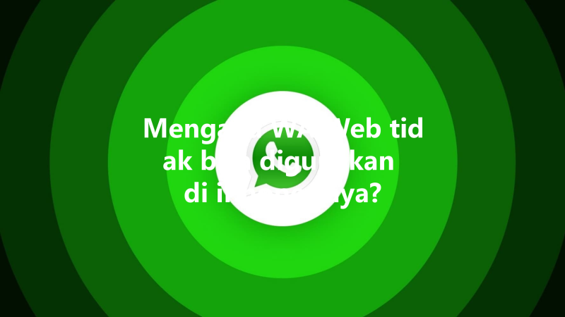 Mengapa WA Web tidak bisa digunakan di iPhone saya? 三